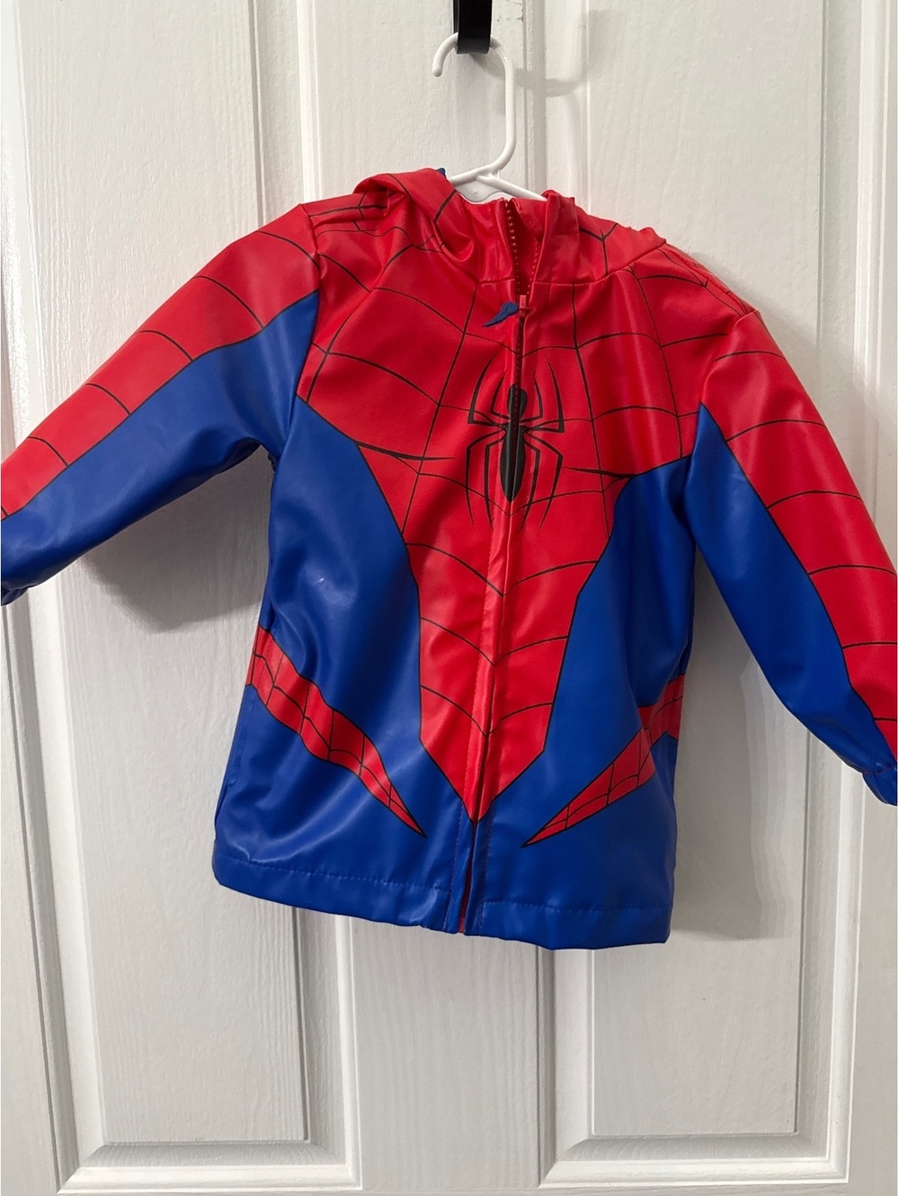 Jumping Beans Boys' Spider-Man 2T Red and Blue Polyester Jacket with Hood and Z-